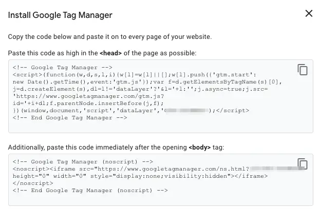 Installing Google Tag Manager to Squarespace