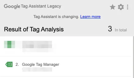 Google Tag Assistant Verification for Squarespace container tag