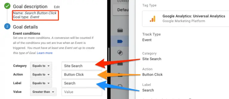 Create button click event in Google Analytics