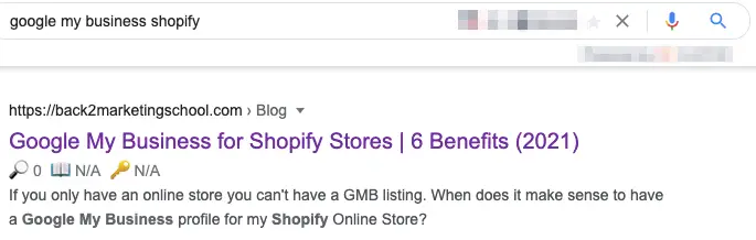 Shopify Meta Description keywords and tags