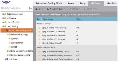 Marketo Lead Scoring Tokens