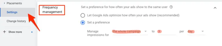 How to add frequency capping to Google Ads