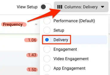 Analyzing frequency in Facebook Ad Manager