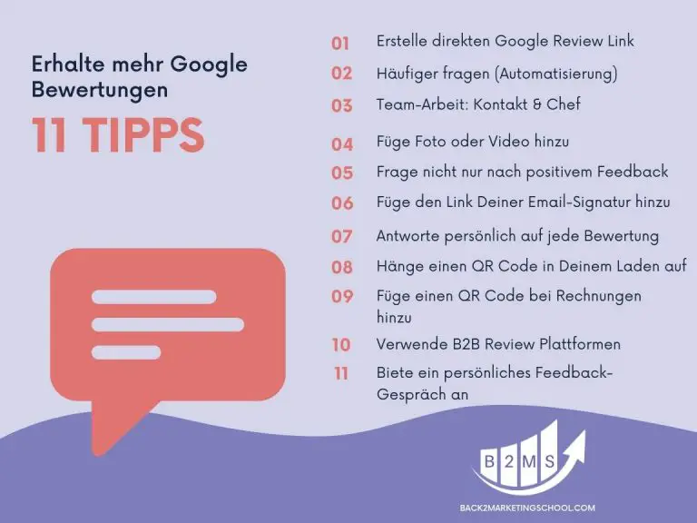 11 Tipps für mehr Rezensionen durch Link zu Google Bewertungen