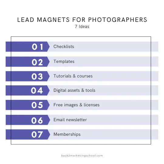 7 Lead Magnet Ideas for Photographers