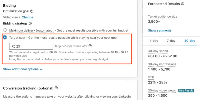 LinkedIn ad trick uncover cost