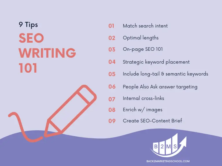 SEO writing 101 9 tips