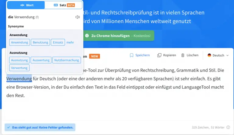 Grammarly Deutsch LanguageTool Alternative