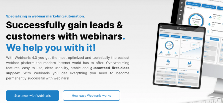 Webinaris webinar automation plattform