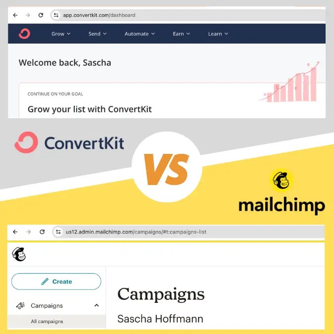convertkit vs mailchimp